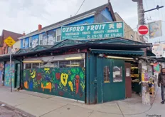 A greengrocer in Kensington market with the most well selected and beautiful display of fruit and vegetables, including an organic offering.